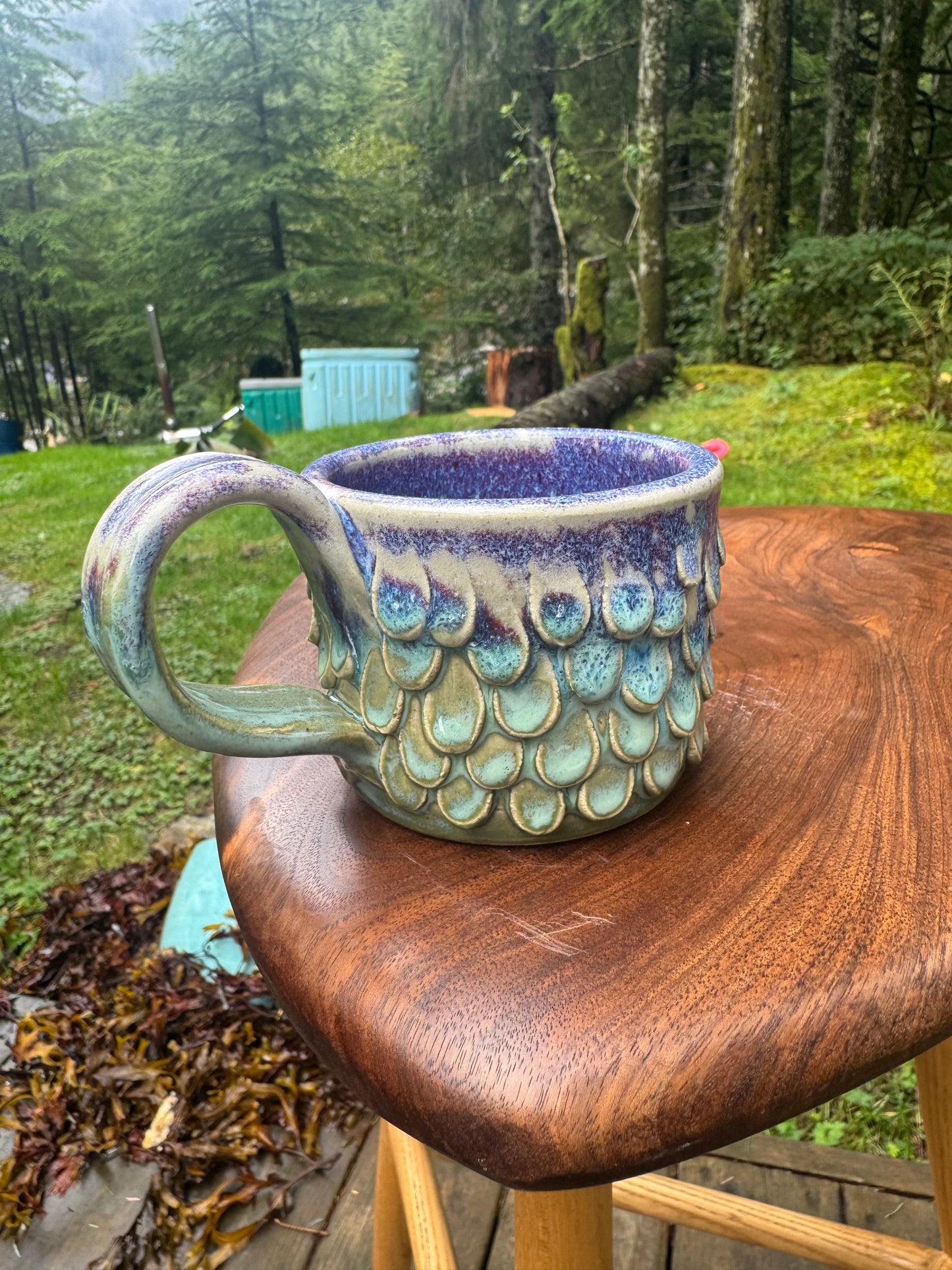 Fish scale mug