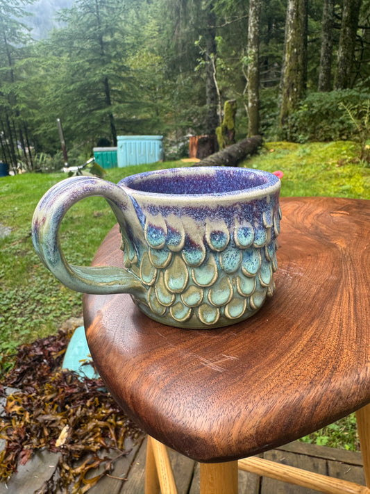 Fish scale mug